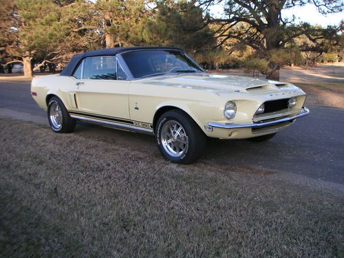 1968 mustang shelby tribute clone convertible j-code meadowlark yellow