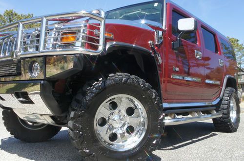2003 hummer h2 show truck for sale~only 19,645 miles~rare red metalic~beautiful!
