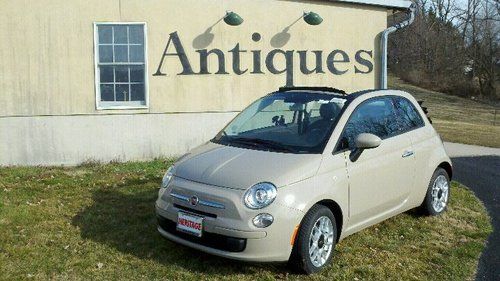 2012 fiat 500c - cabrio / convertible - bose audio - carbon fiber stripes