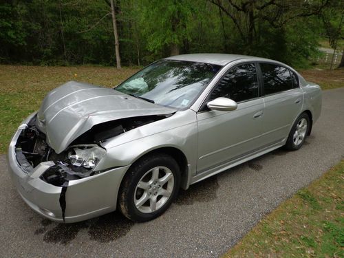 2006 nissan altima 2.5l 4-cylinder automatic wrecked w/clean title no reserve