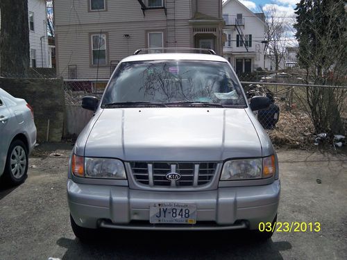 2002 kia sportage silver color automatic engine with 67548 one owner vehicle