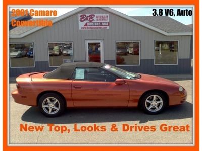 Convertible, 3.8l  v6, new top,new paint, 107,000 miles, auto, ac, black cloth