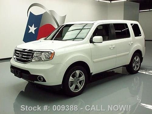 2012 honda pilot ex-l sunroof rear cam dvd 3rd row 27k texas direct auto