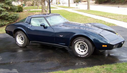 1978 chevrolet corvette 25th anniversary dark blue oyster clean!