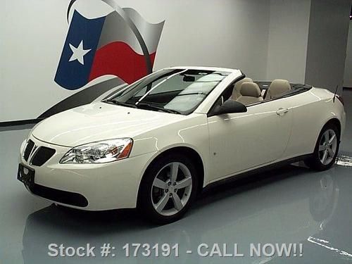 2007 pontiac g6 gt convertible heated seats alloys 47k texas direct auto