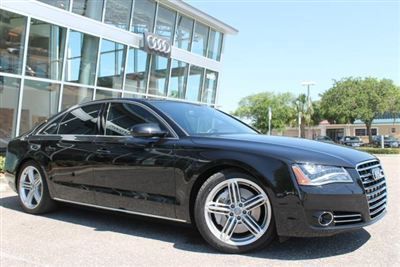 2012 black audi a8 4dr sedan