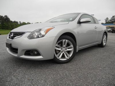 2.5l i-4 cyl 10 nissan altima 2 door silver black leather navigation bose cd