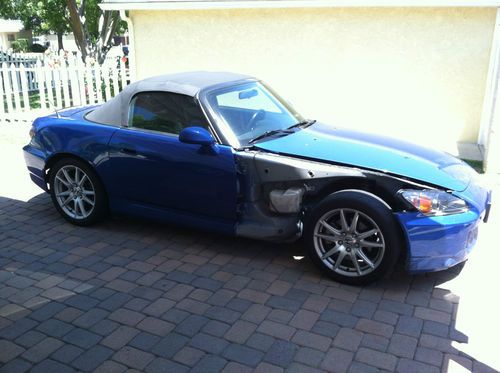 2007 honda s2000 covertible roadster 2 seater sports car laguna blue leather