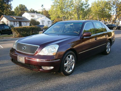 2001 lexus ls430 base sedan 4-door 4.3l navigation no reserve