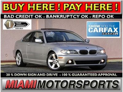 We finance '04 bmw coupe 1 owner am/fm/cd w/rds mp3 decoder alloy wheels leather