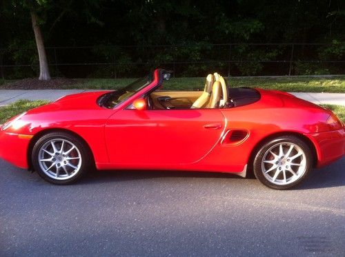 2000 guards red porsche boxster roadster s 986 convertible roadster 77k miles!
