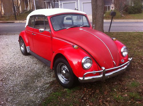 1967 volkswagen (karmann) bug convertible 71,695 original miles