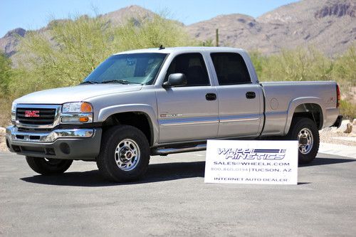 2007 gmc sierra diesel slt 4x4 duramax crew cab 4wd 6.6l lbz leather see video