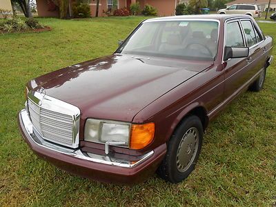 1989 mercedes benz 300se  1 owner   low miles    runs great   florida car