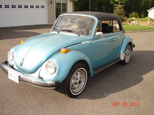 1979 vw volkswagen beetle convertible karmann clean