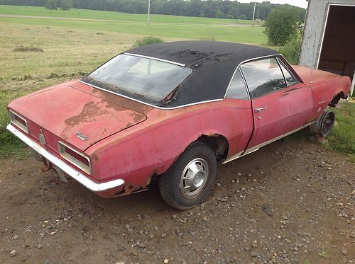 1967 CAMARO RS 1 owner protecto plate project 62k miles fold down seat 68 69, image 3