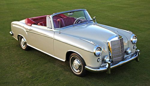 1961 mercedes 220se cabriolet: exceptional, correct, and original w128 cabriolet