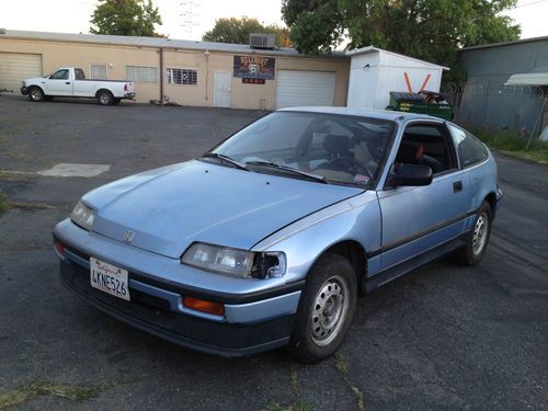 1989 honda crx hf rare barn find stock coupe 2-door 1.5l 60 mpg