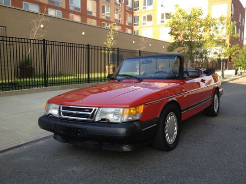 1991 saab 900 se turbo convertible 2-door 2.0l extra low miles 55k one owner