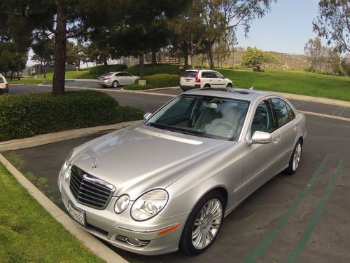 Mercedes e350, sport package, silver, tan interior, near-perfect condition