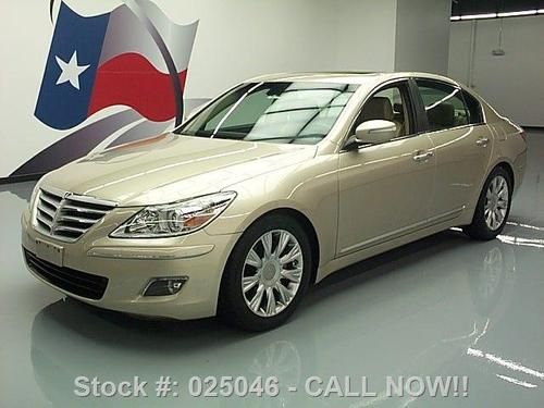 2009 hyundai genesis 3.8l v6 sunroof htd leather 71k mi texas direct auto