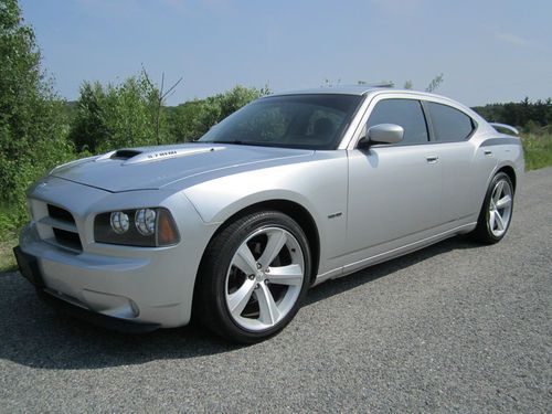 2006 dodge charger r/t hemi 340 hp srt8 upgrades-leather-sunroof-silver-carfax