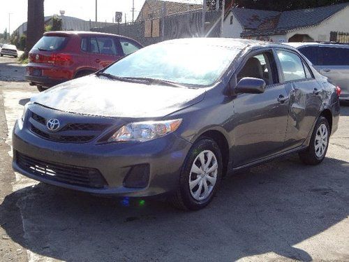 2011 toyota corolla le damaged salvage economical runs! cooling good low miles!!
