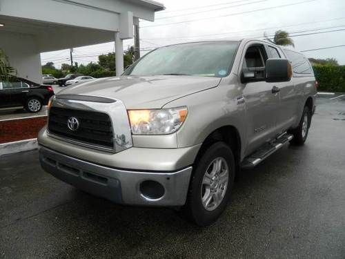 2007 toyota tundra double cab sr5 6 1/2 ft florida truck zero rust like new!