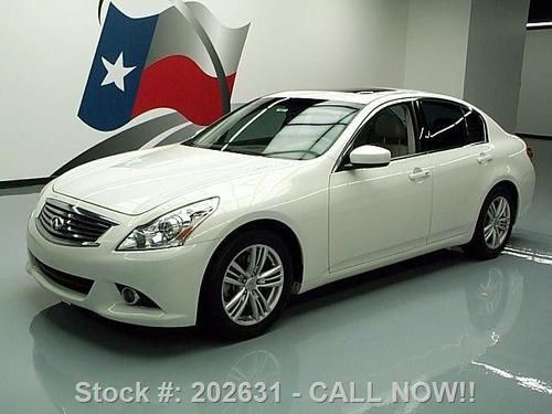 2010 infiniti g37 journey auto sunroof nav rear cam 52k texas direct auto