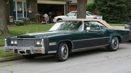 1976 cadillac eldorado convertible 108,000 miles no reserve