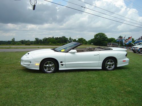 2002 pontiac trans am convertible  ram air, automatic, white