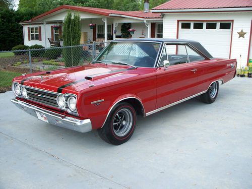 1967 plymouth gtx original 440 engine and drive train