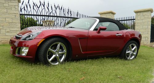 2009 saturn sky 'ruby red' redline edition - only 16,000 miles w/ automatic