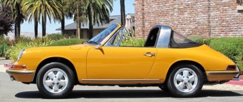 RARE 911S SOFT-WINDOW TARGA 100% FACTORY-ORIG FLOORS #MATCH BLACK CA PLATES, image 2