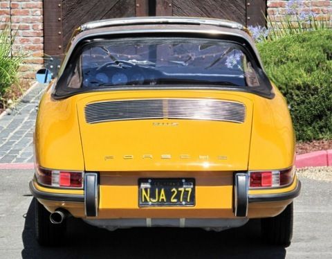 RARE 911S SOFT-WINDOW TARGA 100% FACTORY-ORIG FLOORS #MATCH BLACK CA PLATES, image 5