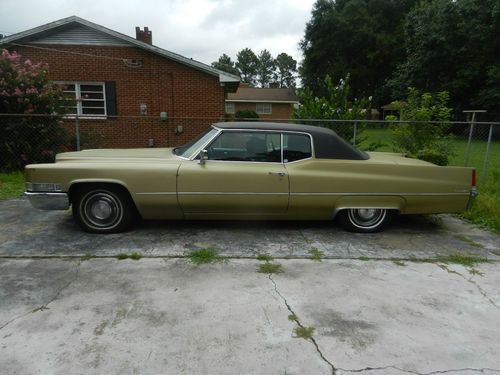 1969 cadillac coupe deville, two door hardtop,68k miles