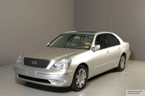 2001 lexus ls430 sunroof leather xenons wood heated seats chrome clean autocheck