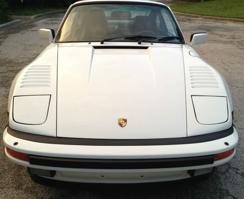 1987 porsche 911 930 turbo factory original m505 slant nose white over black