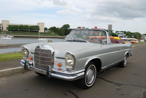 1964 mercedes benz 220 se cabriolet, very straight clean original collector car