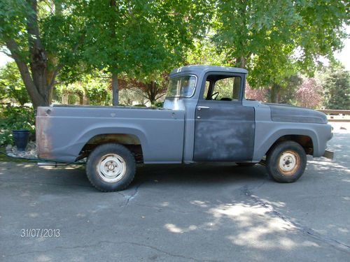 1958 ford pickup big window short bed v8 complete