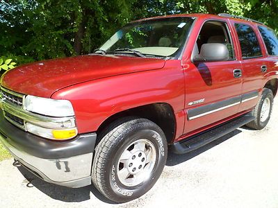 2002 chevrolet tahoe ls 4x4 powermoonroof4dr 3rowsseats airconditioning 5.3liter