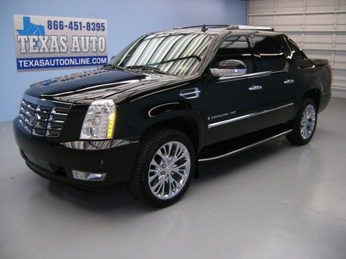 We finance! 2008 cadillac escalade ext awd roof nav tv heated leather texas auto