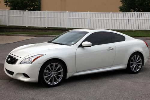 2008 pearl white infiniti g37 s fully loaded: navi/sports/premium pkg. 37k miles