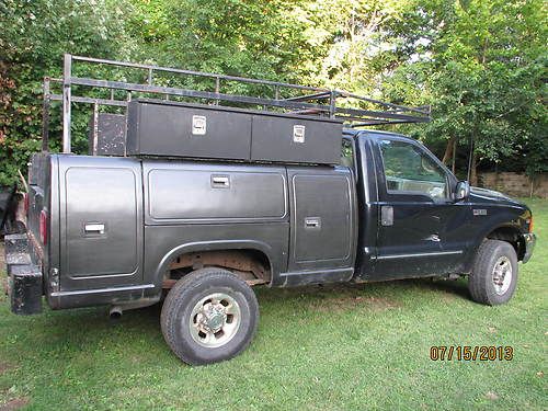 1999 ford f-250 4x4 superduty lariat 7.3 powerstroke diesel engine service body