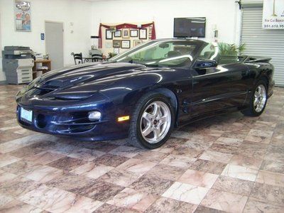 Trans am convertible 5.7l low mileage black leather interior