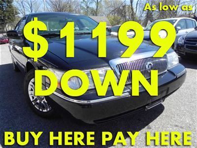 2005(05) grand marquis we finance bad credit! buy here pay here low down $1199