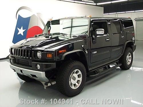 2008 hummer h2 lux 4x4 sunroof nav dvd htd seats 55k mi texas direct auto