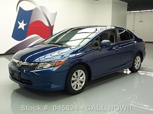 2012 honda civic lx sedan auto cd audio cruise ctrl 14k texas direct auto