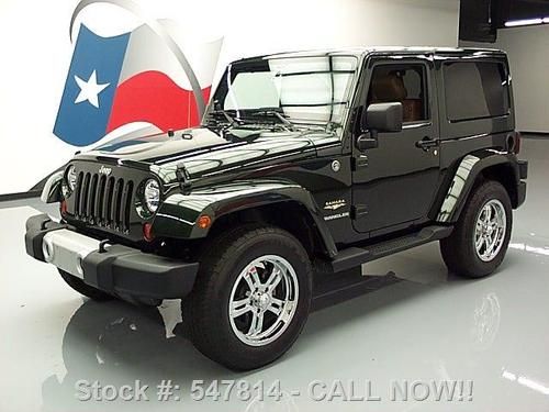 2011 jeep wrangler sahara hard top 4x4 leather nav 12k texas direct auto