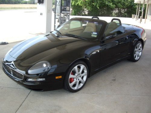 2004 maserati spyder cambiocorsa convertible 2-door 4.2l 26k miles black/tan